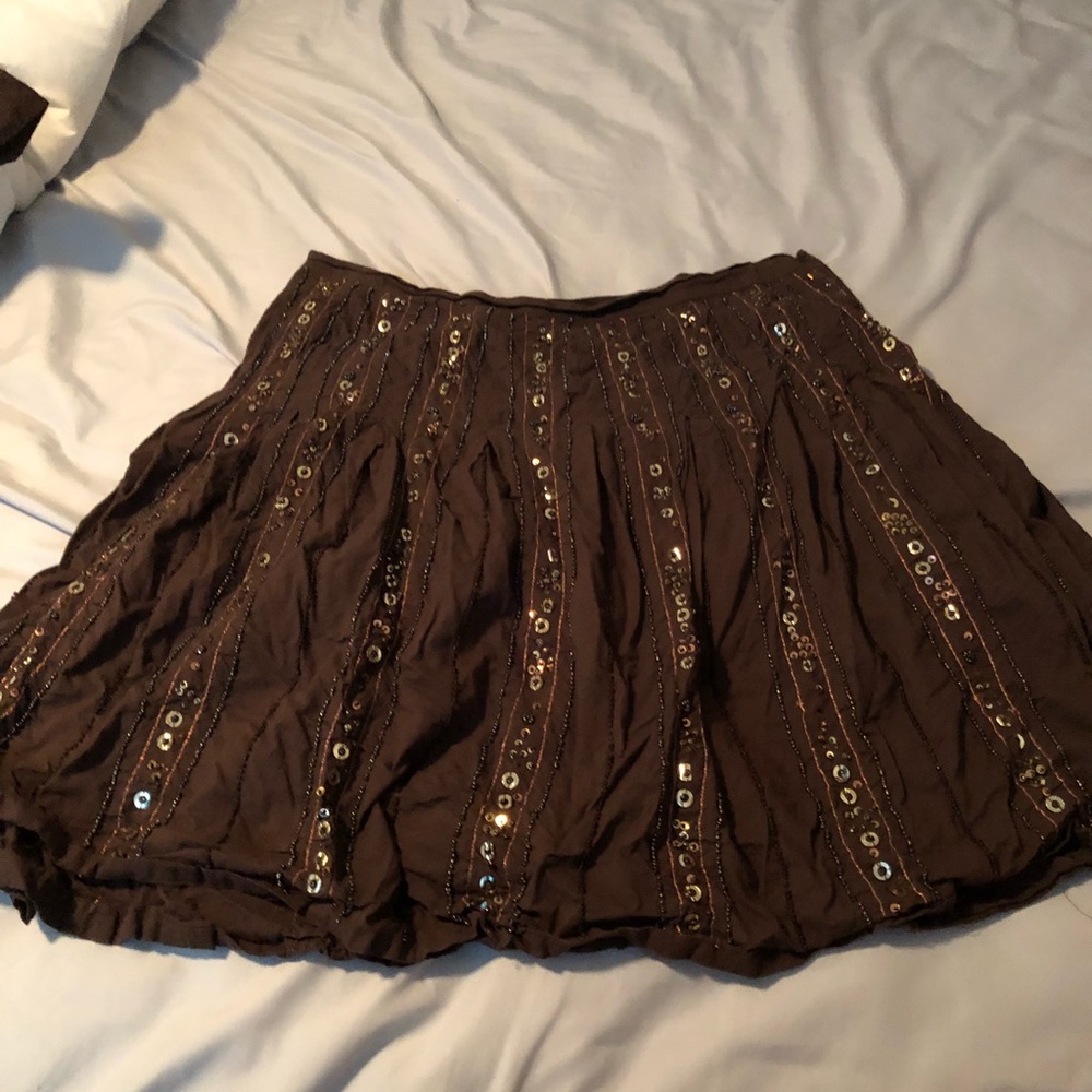 Venezia short beaded skirt